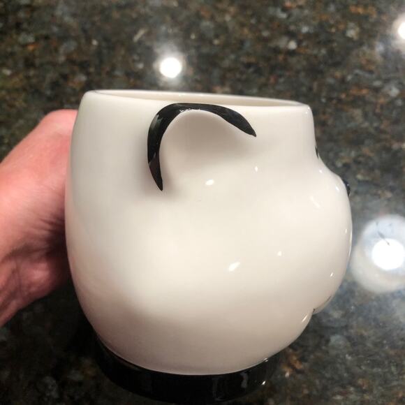 Vintage Dept 56 Pets Dog Mug Ceramic 3 Dimensional White Black Puppy Coffee READ - Picture 12 of 16